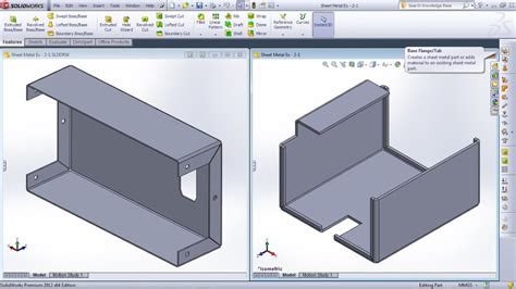 solidwork sheet metal box|sheet metal exercises solidworks pdf.